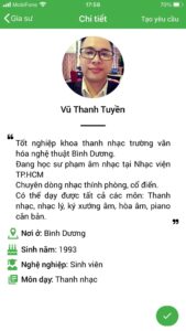 dạy kèm thanh nhạc